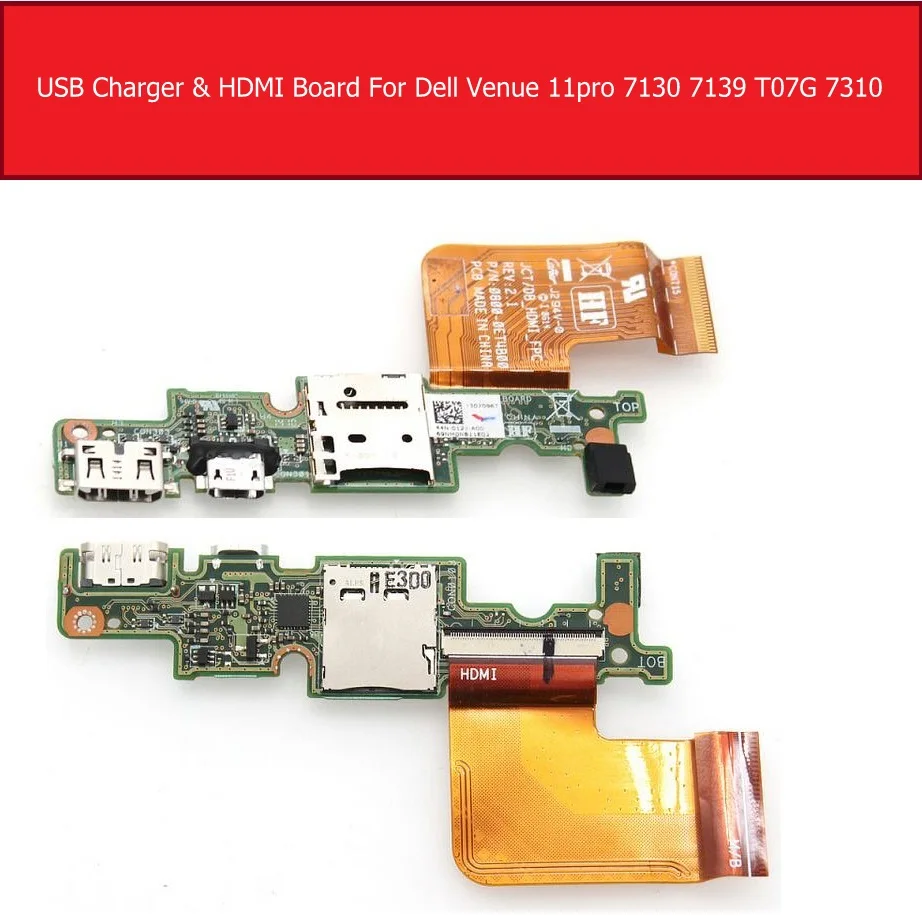 Micro USB зарядное устройство и HDMI порт IO плата для DELL Venue 11 Pro 5130 7130 7139 T0G7001 R26KY 0R26KY