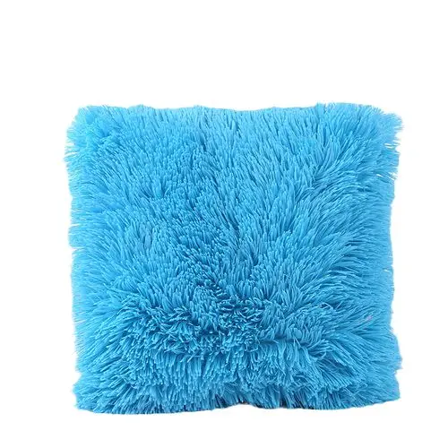 Новые однотонные мягкие Меховые плюшевые Декоративная Наволочка на подушку для