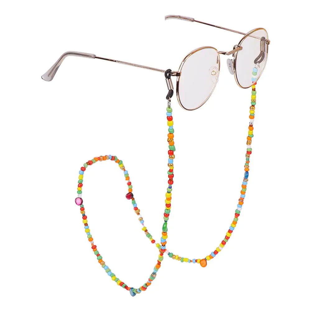 Модное женское цветное с бисером очки для очков солнечные цепочкой чтения