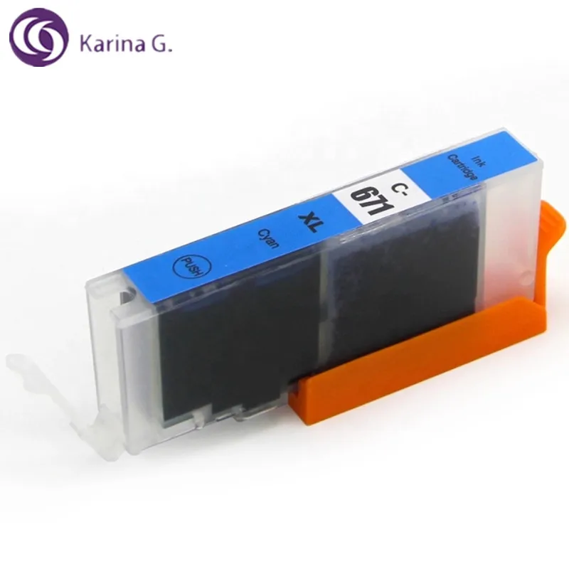 Совместимый чернильный картридж для Canon PGI670 PGI 670 PIXMA MG5760 MG5765 MG5766 MG6860 MG6865 MG7760 MG7765 и
