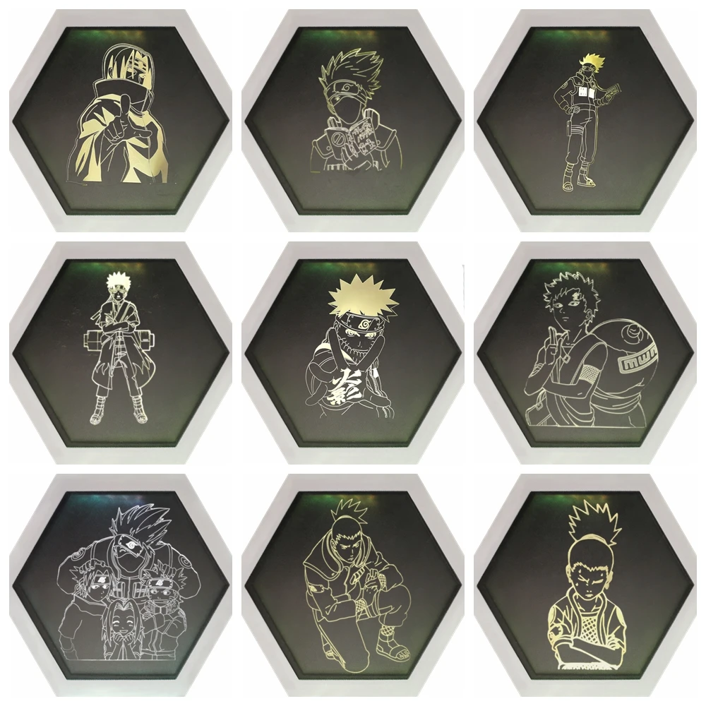Аниме креативный квантовый светильник серии Наруто DIY мультфильм ночной