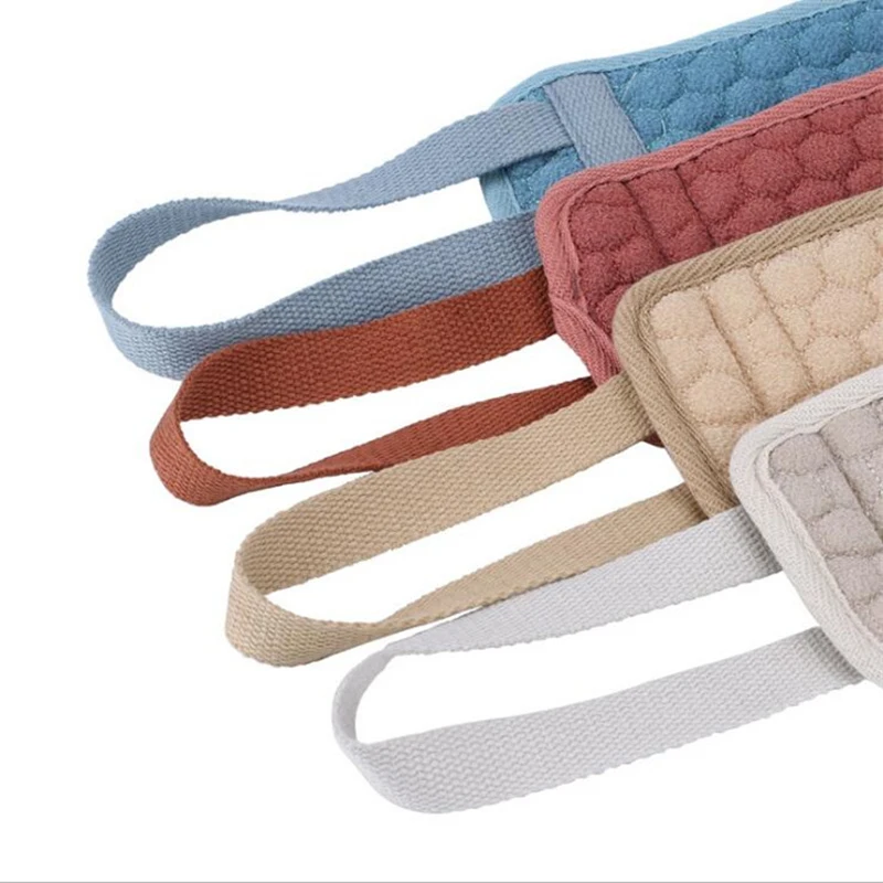 

Double Long Back Towel Rubbing Bath Brush Double Sided Exfoliating Back Brush Belt Wash Clean Body Skin Care Rubbing Home