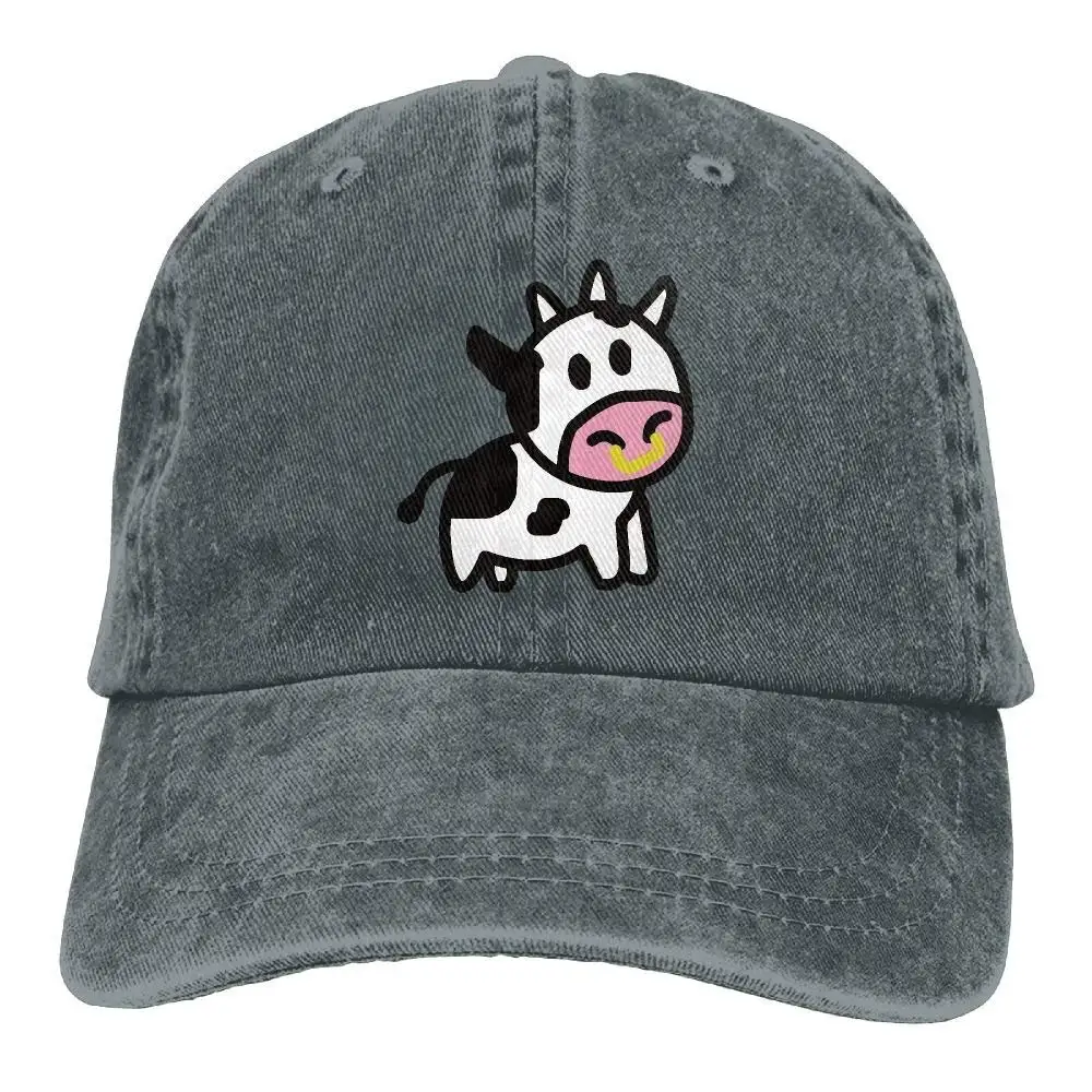 

Cartoon Cow Trend Printing Cowboy Hat Fashion Baseball Cap For Men And Women