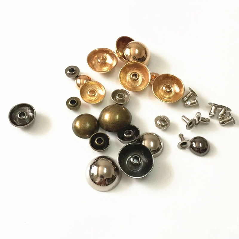 7-12 мм Золотые/Серебристые/бронзовые/пистолета яркие полусферы одежды заклепки