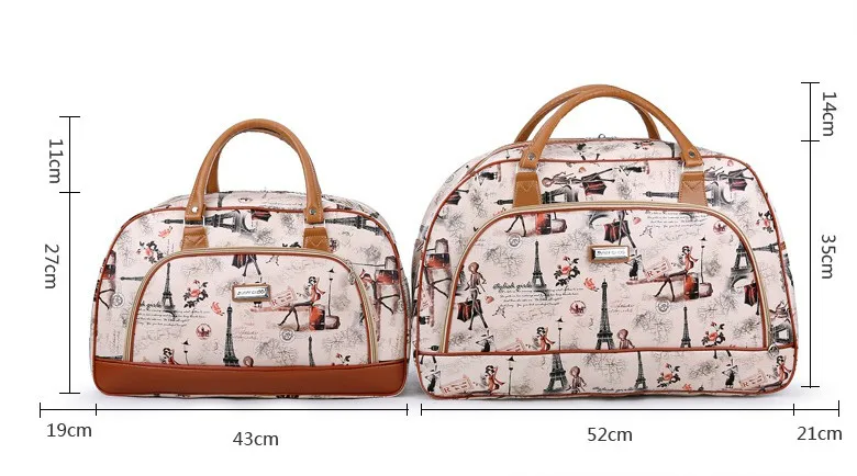 Hot Sale PU Leather Women Travel Duffel Bag for Men Large Capacity Waterproof Travel Bag Design Zipper Multifunction Luggage Bag images - 6