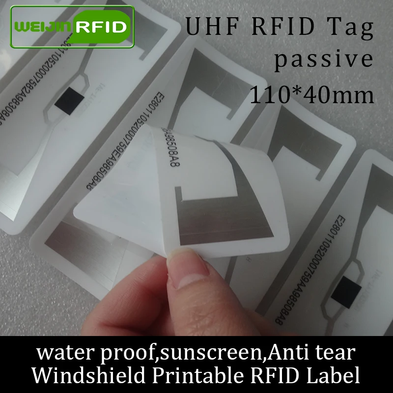 RFID метка на лобовое стекло EPC6C 915m860 960M|rfid label|uhf stickerrfid tag |