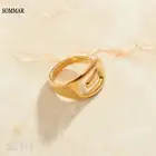 Лучший подарок, женские кольца SOMMAR 18KGP, с золотым наполнителем, размер 6, 7, 8, 2020 индивидуальные цены в евро, ювелирные изделия