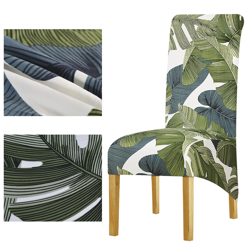Чехол на стул с длинной спинкой и принтом в европейском стиле|Чехлы стулья| |