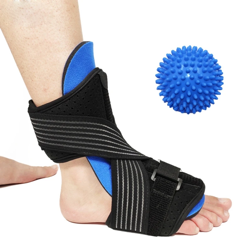 

1pcs Adjustable Ankle Support Brace Plantar Fasciitis Foot Sprain Injury Pain Wrap Splint Strap With Ball Ankle Elastic Bandage