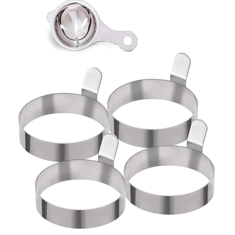 

1 Set Stainless Steel Egg Rings & 1 Set Cordless Electric Mini Garlic Chopper and Food Slicer 300ML