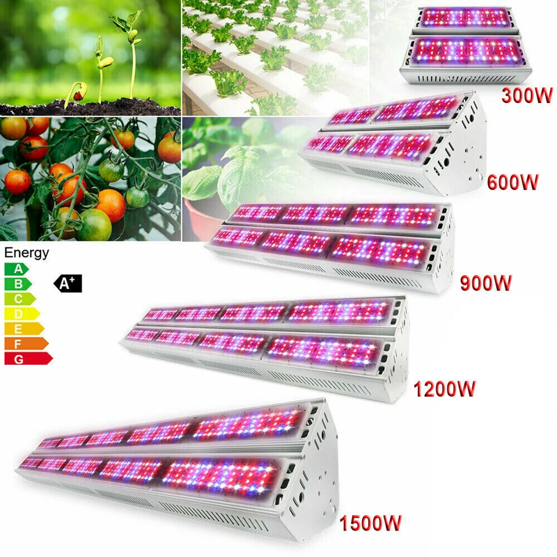 

Full Spectrum LED Grow Light 300W 600W 900W 1200W 1500W Plants Growing Lamp for Indoor Hydroponics Greenhouse Tent Flowers Vegs