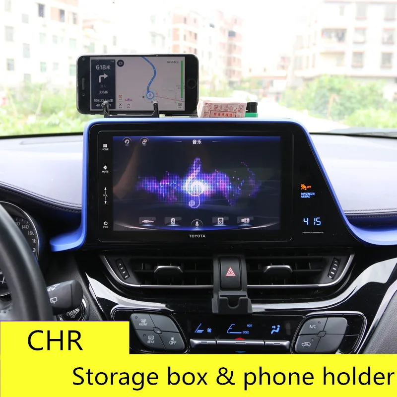 

Interior Dashboard Storage Box Case For Toyota C-HR 2018 Tidying Instrument Interval Storage Case For Toyota CHR 2017 2018 2019
