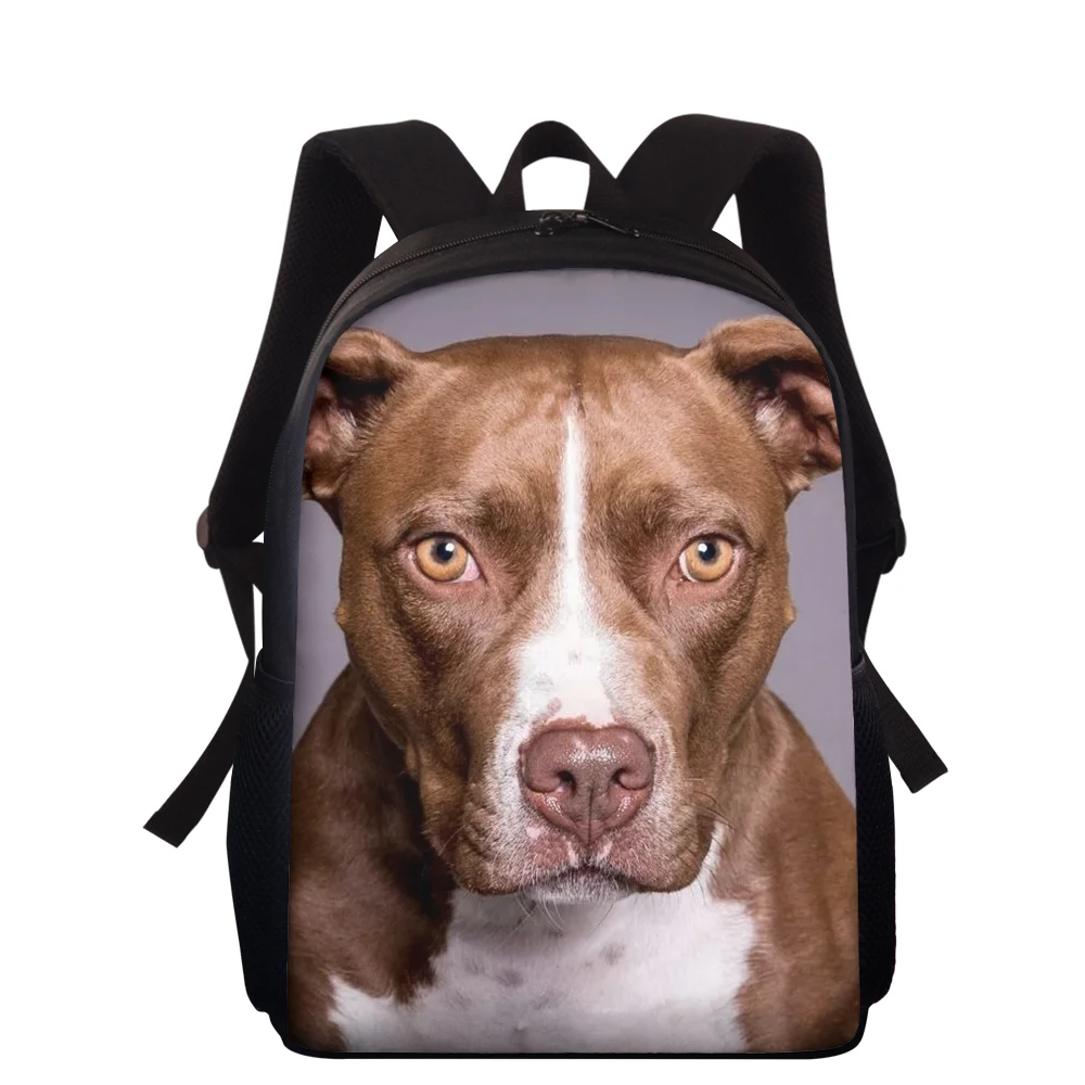 Рюкзак мужской/женский, с принтом в виде собаки, 15 дюймов