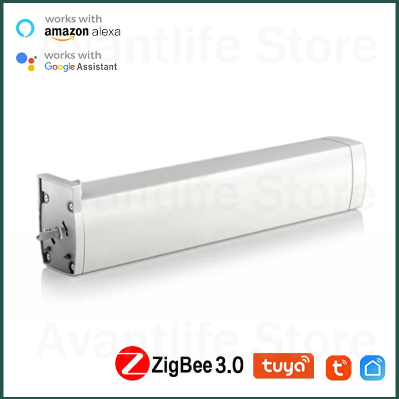 

Умный двигатель для штор Tuya Zigbee, автоматический моторизованный двигатель для занавесок с таймером и функцией дистанционного управления че...