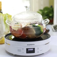 binaural glass stew soup pot 3l high borosilicate heat resistant stockpot open fire microwave use