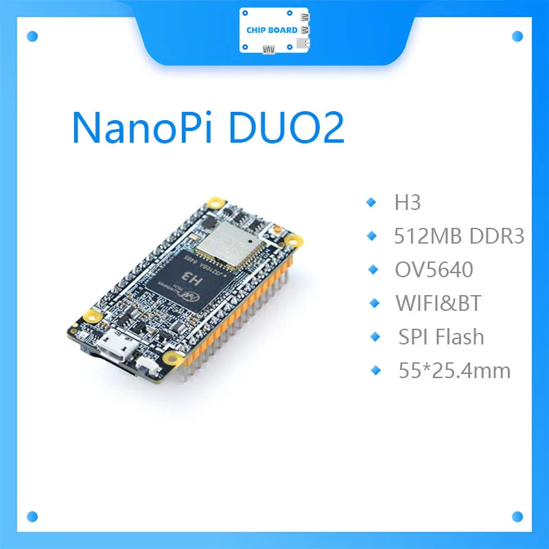 NanoPi DUO2 512M Allwinner H3 Cortex-A7 WiFi Bluetooth модуль