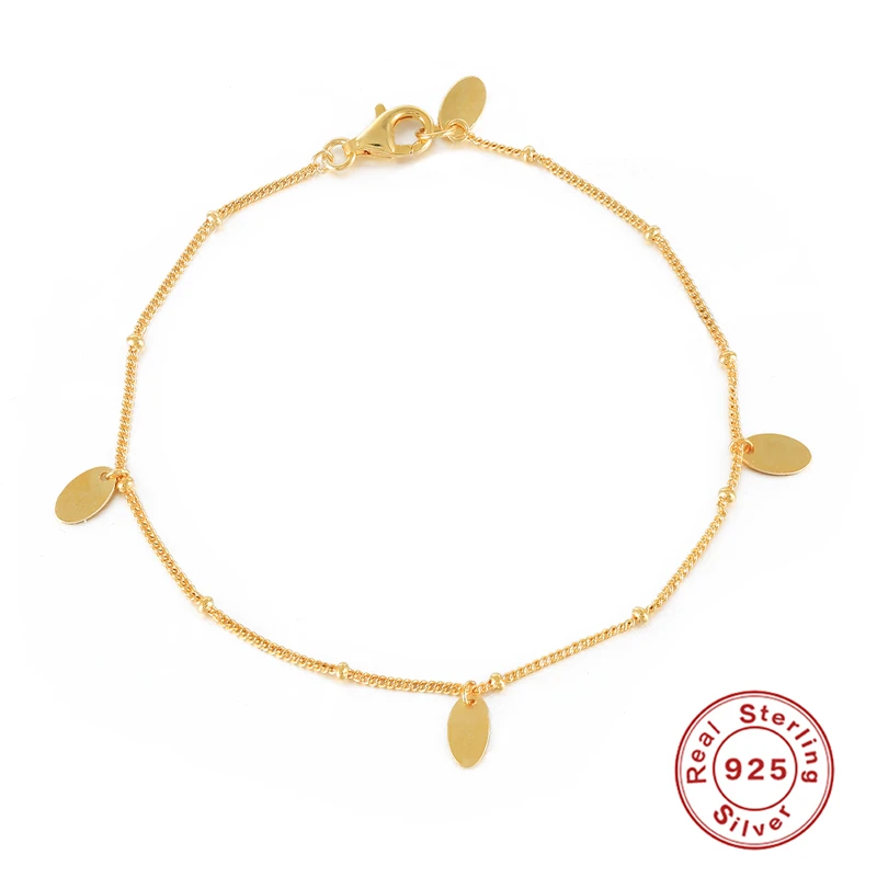 

BOAKO Ins Flowers Bracelet For Women Silver 925 Sterling 925 Original Costume Jewelry Charm Chain Cute Girls Fast Fashion