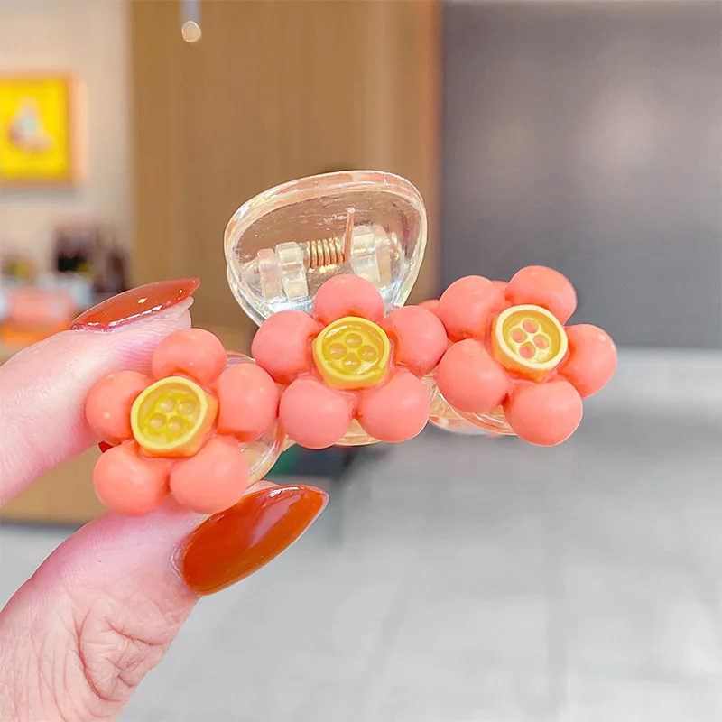 

CN Girls Cute Cartoon Flower Star Plastic Hair Claws Kids Lovely Hair Clips Decorate Headband Hairpin Fashion Hair Accessories