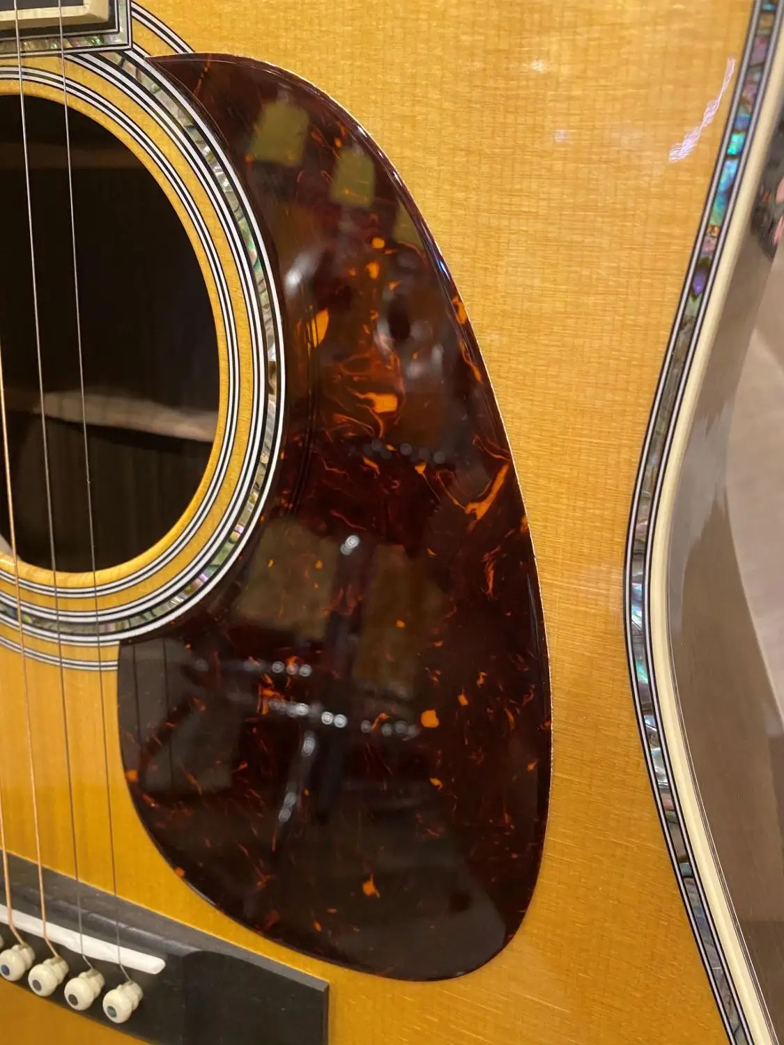 Бесплатная доставка AAAAA все Акустическая гитара из массива Дредноут тела