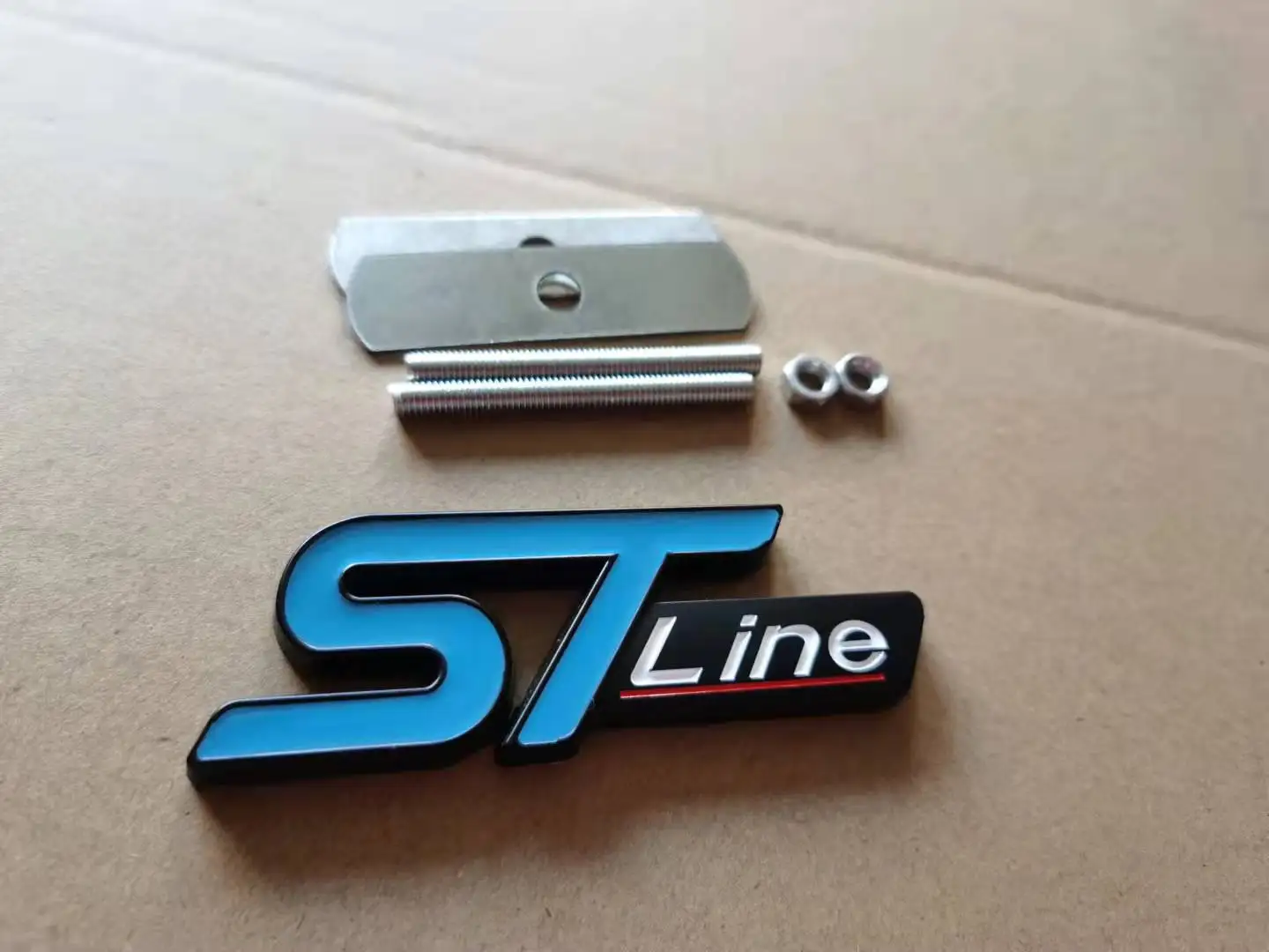 1 металлическая звезда ST line передняя решетка автомобиля эмблема значок