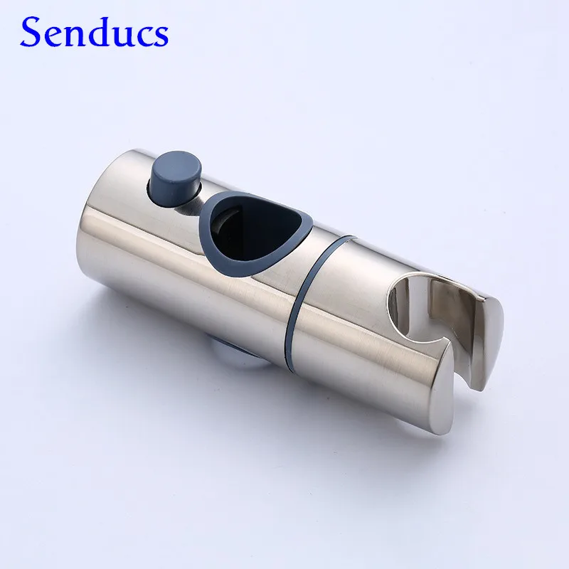 

Bathroom Bracket Accessories 18~25mm ABS Plastic Shower Slide Rail Bar Holder Adjustable Clamp Holder Bracket Replacement