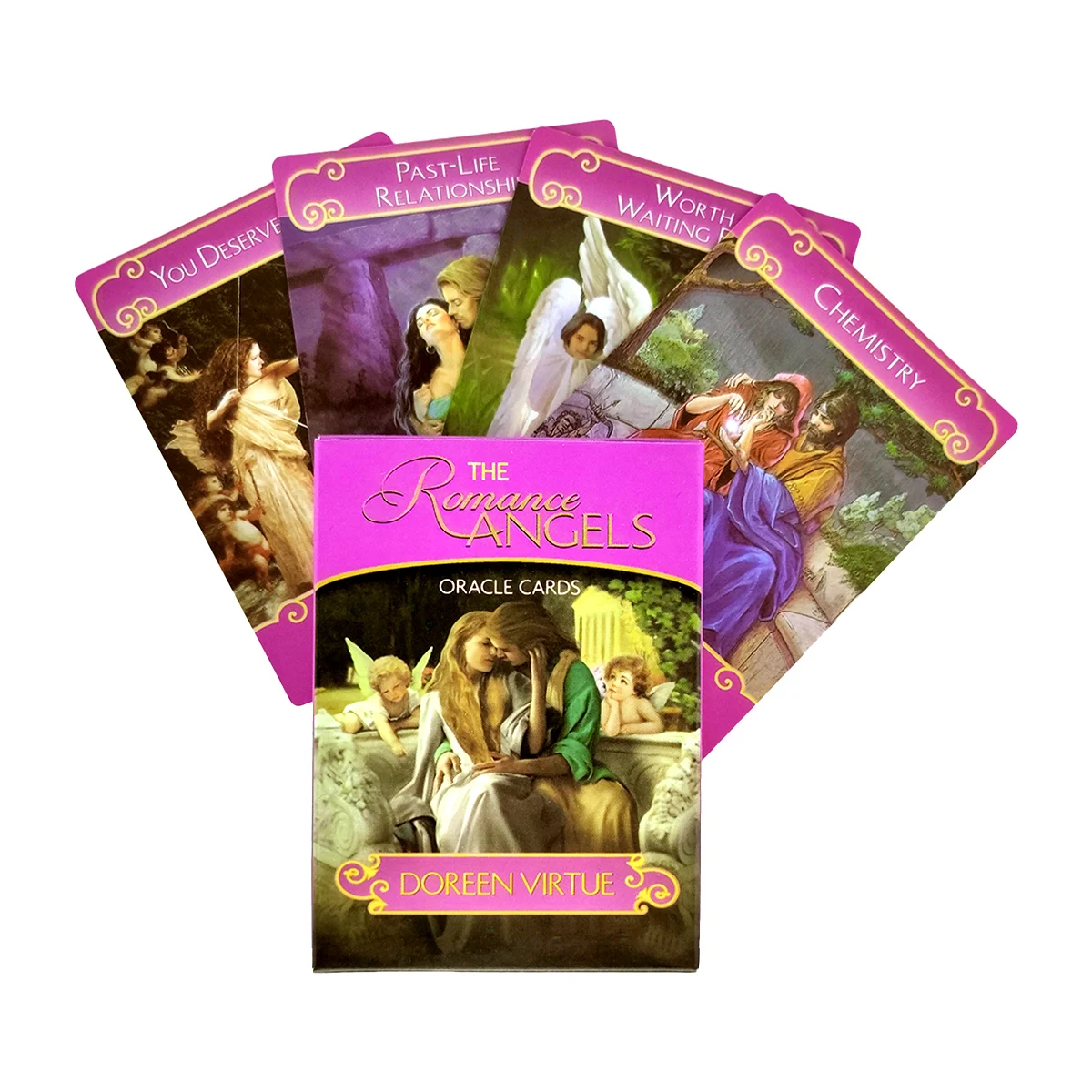 

The Romance Angels Oracle Card Tarot Cards And PDF Guidance Divination Deck Entertainment Partys Board Game 44 Sheets/Box