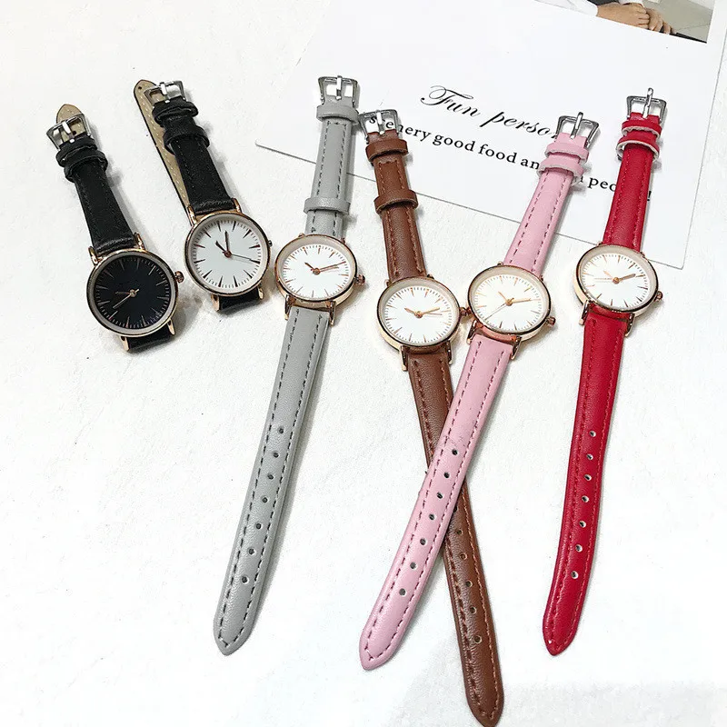 Классические женские кварцевые часы в стиле ретро простые маленькие Популярные