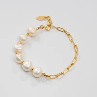 jaeeyin 2021 trendy classic new arrival simplicity jewelry baroque freshwater pearl bracelet gift for girlfriend women lady girl