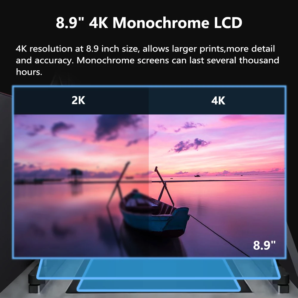 3D-принтер QIDI TECH i-Box с УФ смолой 8 9 дюйма 4K сенсорный экран 3 5 большой объем сборки
