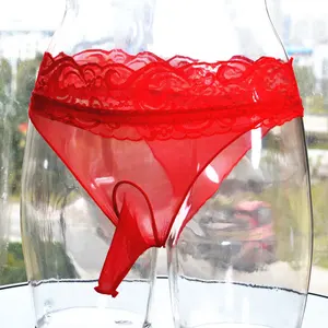 Сексуальные кружевные трусы с низкой посадкой, Сетчатое прозрачное дышащее бесшовное нижнее белье для геев, прозрачное эротическое белье