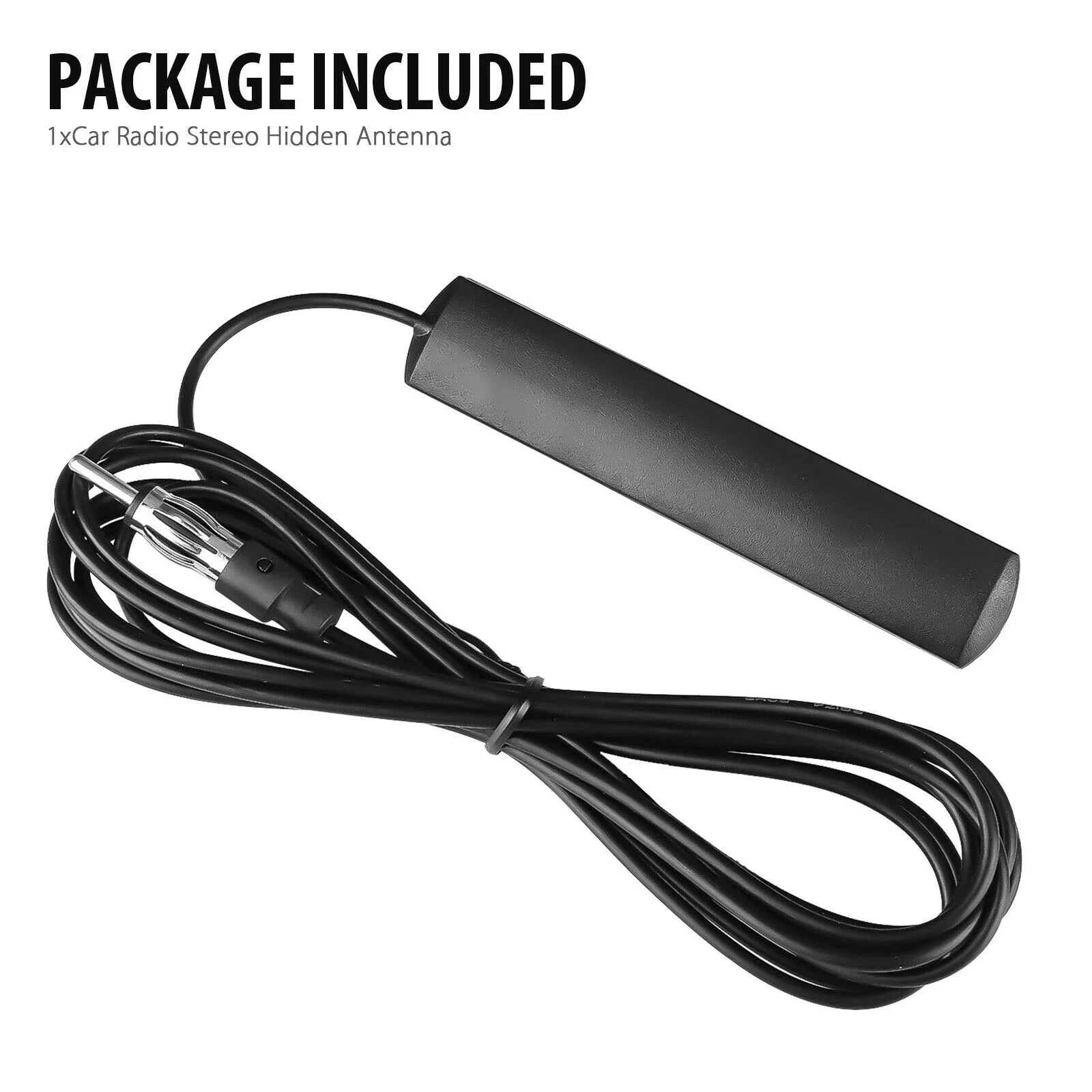 

Car Radio Stereo FM AM Signal Amplifier Amp Hidden Antenna With 3-meter Cable Adhesive For Car Truck Motorcycle Marine Boat
