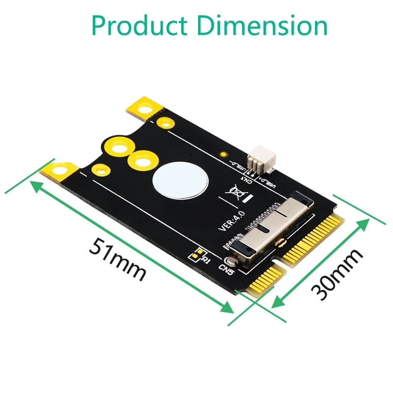 Обновленная версия плата адаптера преобразователя Mini PCIe (MPCIe) 12 + 6 контактов карта