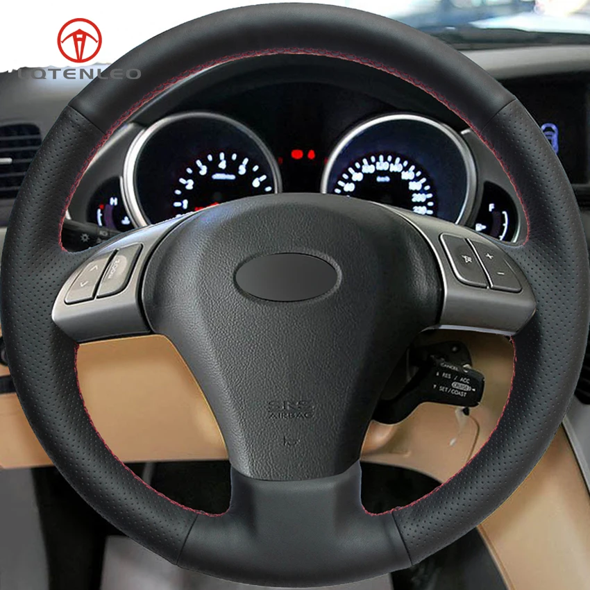 LQTENLEO черная натуральная кожа сделай сам ручная строчка для Subaru Tribeca 2007 2014 B9 2006