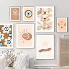 Настенная картина сглаза Хамса, постеры и принты на холсте с турецкими греческими глазами в скандинавском стиле, в стиле бохо, для домашнего декора