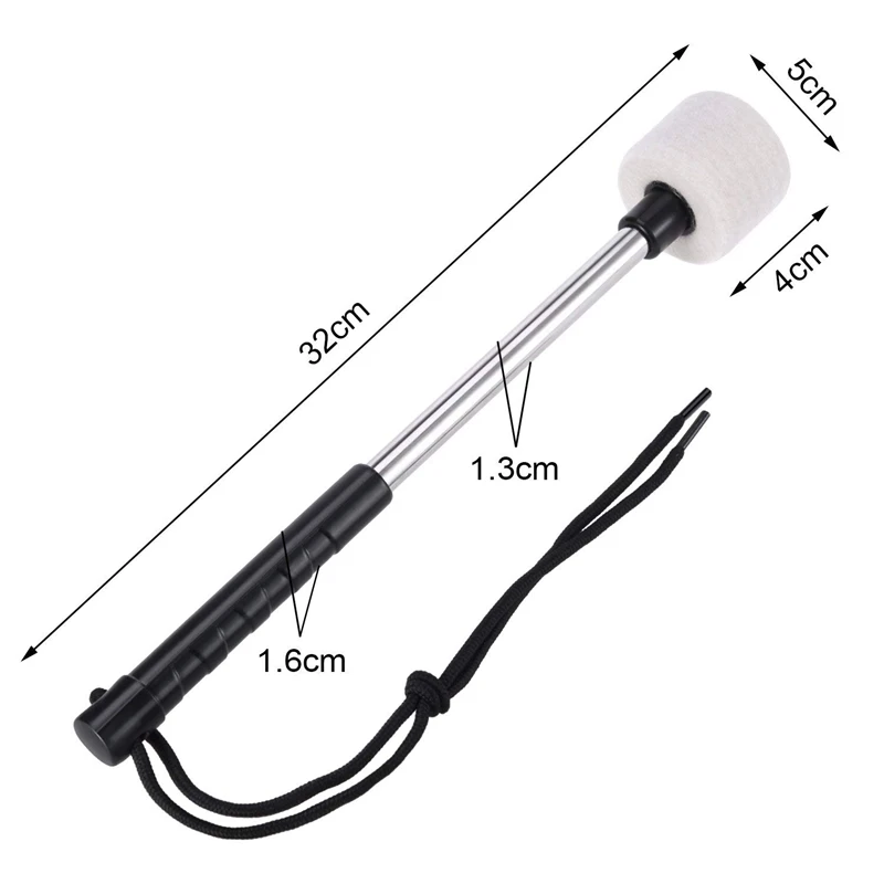 2 шт. барабан молоток войлочная головка Ударные молотки литавры палочки с