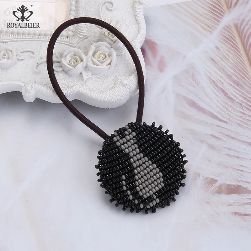 Женское кольцо для волос ROYALBEIER Детские эластичные ободки мандалы с бусинами