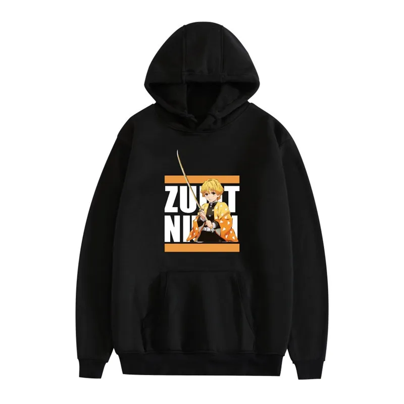 

Мужские толстовки и свитера с капюшоном, повседневные пуловеры с капюшоном в стиле аниме, рассекающие демонов, в стиле Харадзюку, 2021