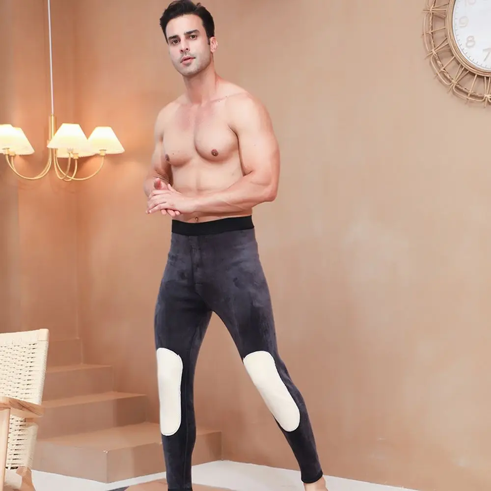 Men Thermal Long Johns Underwear Winter Warm Tights Pants Plus Thickened Cotton Male Base Leggings Thermal Trousers XXXXL