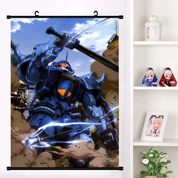 Аниме мобильный костюм Гандам настенный свиток плакат Настенные подвесные