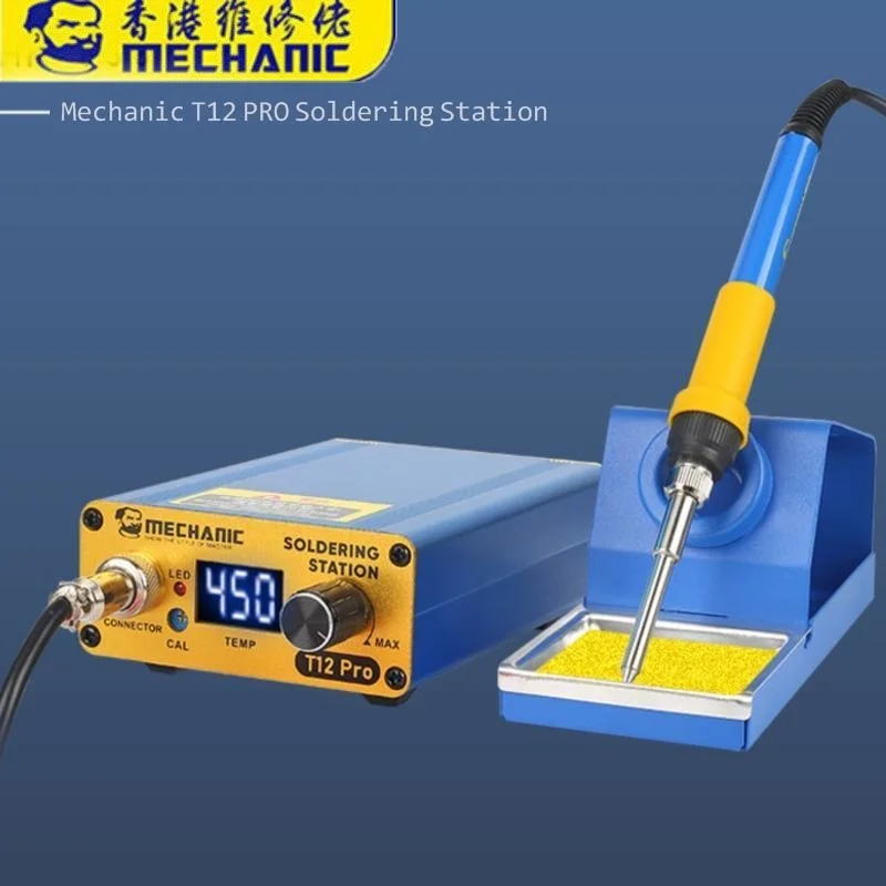 

Паяльная станция MECHANIC T12 PRO, Термостатический паяльник с быстрым нагревом, 72 Вт, для ремонта материнских плат и печатных плат