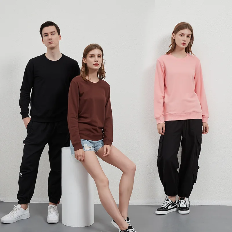 

Однотонные толстовки унисекс, осенне-зимние толстовки, топы, рубашка для мужчин и женщин