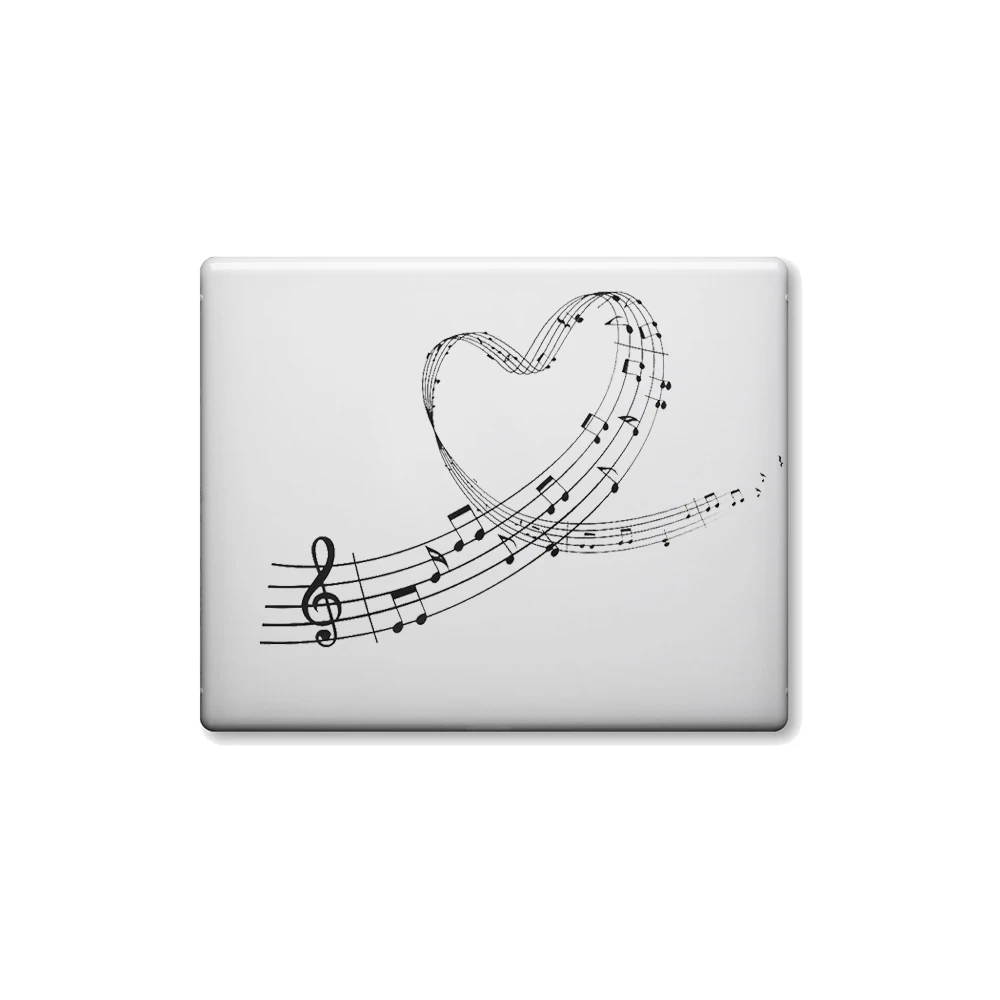 Настенные Стикеры для комнатной комнаты обои музыкальные ноты любовь сердце