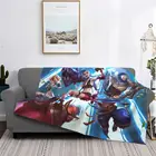 Игровое одеяло Лига Легенд Lonian Moba, Фланелевое весенне-осеннее теплое одеяло для соревнований, зимнее постельное белье