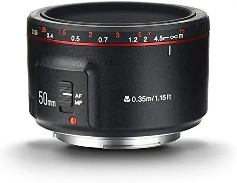

YONGNUO YN50mm F1.8 II second-generation lens, large aperture autofocus lens, suitable for Canon SLR Portrait Prime Lens