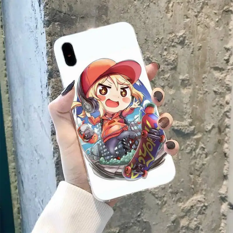 TOPLBPCS Япония Аниме Himouto! Umaru chan черный чехол для мобильного телефона iPhone 8 7 6 6S Plus X 5S