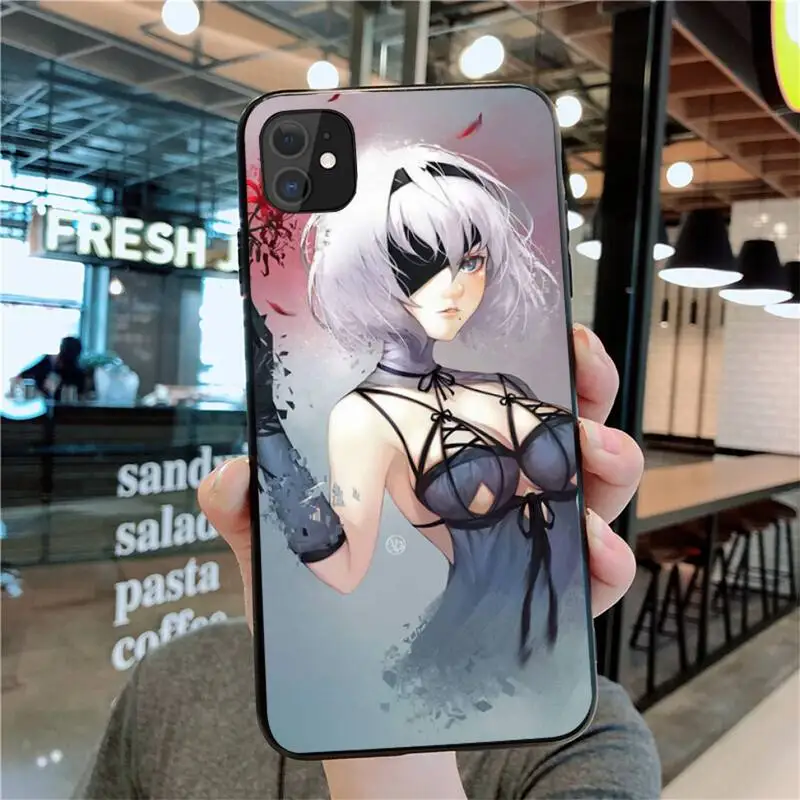 YJZFDYRM Nier Automata мягкий чехол для телефона iPhone 11 pro XS MAX 8 7 6 6S Plus X 5S SE 2020 XR чехол|Бамперы|