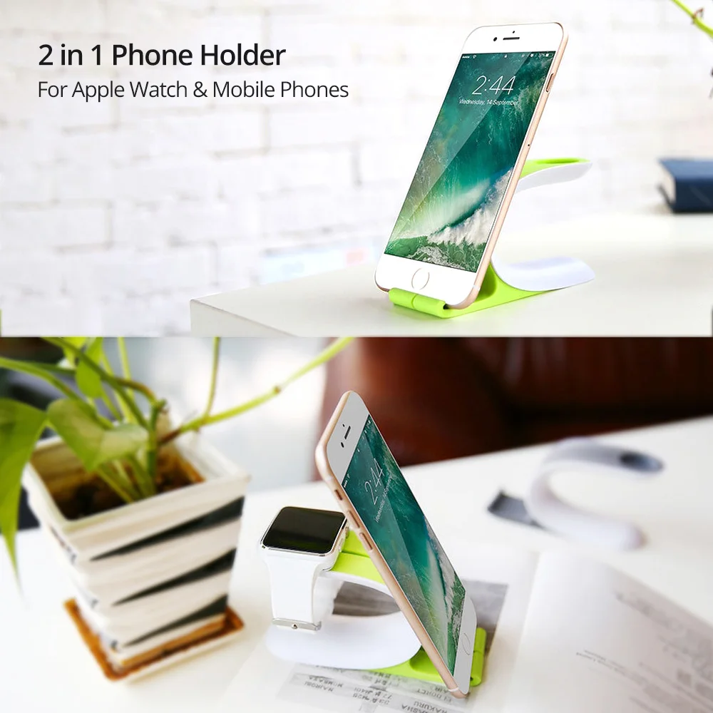 ANKNDO мобильный телефон Настольный держатель Smartwatch зарядное устройство для Iwatch 2 в