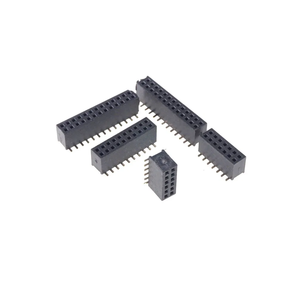 100 шт. 0 050 &quot1 27 мм розетка гнездовой разъем PCB Header 6 8 10 12 14 16 20 24 26 30 40 50 60 80 Pin
