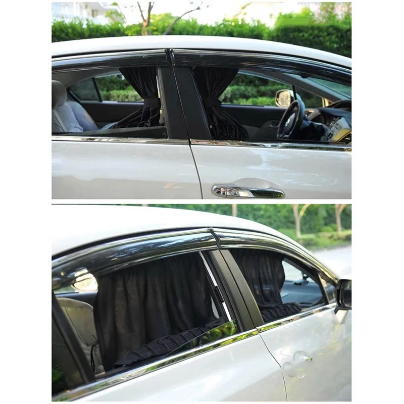 

2 Pcs Universal Sunshade Car Curtain Car Side Window Sunshade Curtains Auto Windows Curtain Sun Visor Blinds Cover Car-Styling