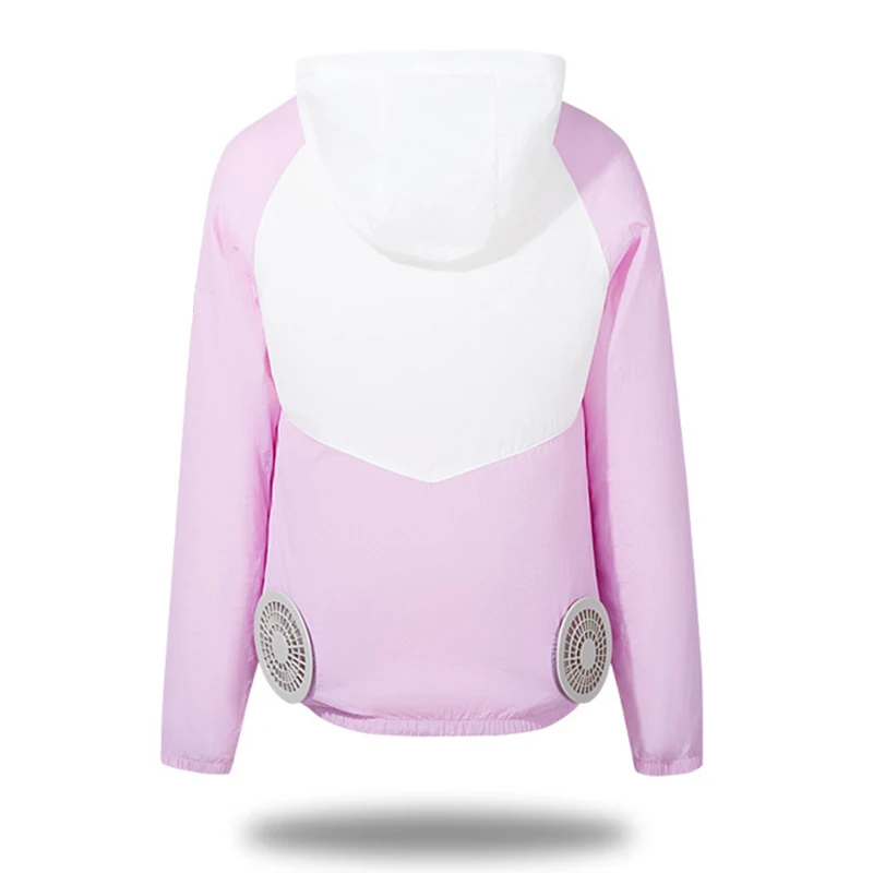 

Cooling Fan Jacket Air Conditioning Clothes women Work Sun Protection waterproof High Temperature Fishing clothes Outdoor hiking